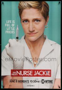 5t526 NURSE JACKIE tv poster '09 great medical image of Edie Falco in the title role!