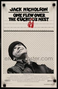 5t839 ONE FLEW OVER THE CUCKOO'S NEST 11x17 commercial poster '80s Nicholson, Forman classic!