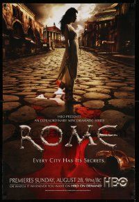 5t530 ROME tv poster '05 original Season One, McKidd, HBO, great image of woman on bloody streets!
