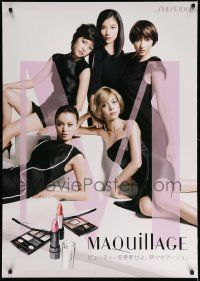 5t145 SHISEIDO 29x41 Japanese advertising poster '00s personal care, cool image, five women!
