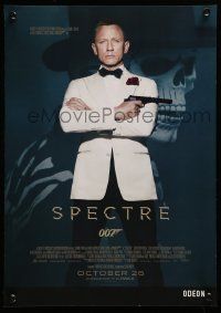 5t559 SPECTRE advance mini poster '15 cool image of Daniel Craig as James Bond 007 with gun!