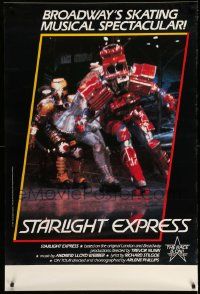 5t070 STARLIGHT EXPRESS 30x45 stage poster '87 Andrew Lloyd Webber rock musical, the race is on!