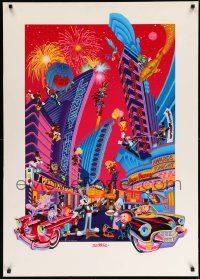 5t108 THAT'S 50 FOLKS signed 29x41 art print '91 by Melanie Taylor Kent, Looney Tunes, 327/600!