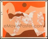 5t110 UNKNOWN ARTWORK signed 32x40 art print '71 erotic, colorful artwork by Manuelian, 8/20!