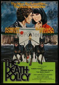 5t535 THRILLER English tv poster '73 season one, episode one, The Death Policy!