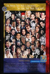 5t973 WARNER BROTHERS 75TH ANNIVERSARY 4TH QUARTER 27x40 video poster '98 Casablanca, Cool Hand Luke