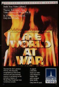 5t975 WORLD AT WAR 20x30 video poster R80s video history of World War II!