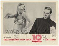 5w502 10th VICTIM LC '65 c/u of Marcello Mastroianni & sexy barely-dressed masked Ursula Andress!