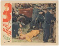 5w503 3 ON A MATCH LC '32 directed by Mervyn LeRoy, police hold back crowd from body of Ann Dvorak!