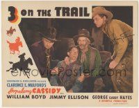 5w504 3 ON THE TRAIL signed LC R46 by Jimmy Ellison, who's with William Boyd as Hopalong Cassidy!