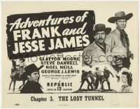 5w007 ADVENTURES OF FRANK & JESSE JAMES chapter 3 TC R56 Clayton Moore serial, The Lost Tunnel!