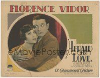 5w510 AFRAID TO LOVE LC '27 royal Clive Brook must give up Florence Vidor for inheritance, lost film