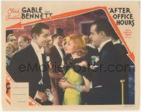 5w511 AFTER OFFICE HOURS LC '35 Clark Gable tells Constance Bennett he wouldn't work for her!