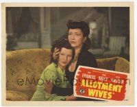5w513 ALLOTMENT WIVES LC '45 c/u of Kay Francis holding her daughter Teala Loring on couchl