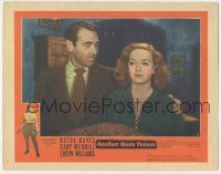 5w520 ANOTHER MAN'S POISON LC #8 '52 close up of Gary Merrill looking down at pretty Bette Davis!