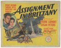 5w022 ASSIGNMENT IN BRITTANY TC '43 Jean-Pierre Aumont & pretty Susan Peters in World War II!