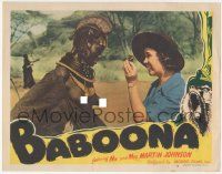 5w524 BABOONA LC #4 R40s c/u of Osa Johnson with topless native African woman with ring neck!
