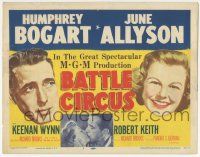 5w031 BATTLE CIRCUS TC '53 Humphrey Bogart & June Allyson in the Korean War!