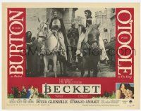 5w533 BECKET LC #8 '64 c/u of Richard Burton & Peter O'Toole as King Henry II on horseback!