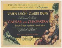 5w068 CAESAR & CLEOPATRA TC '46 Vivien Leigh & Claude Rains, written by George Bernard Shaw!