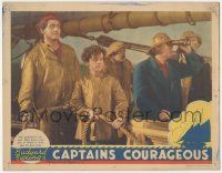 5w571 CAPTAINS COURAGEOUS LC '37 Spencer Tracy, Freddie Bartholomew & Lionel Barrymore on deck!