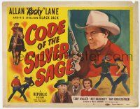 5w097 CODE OF THE SILVER SAGE TC '50 cowboy Allan Rocky Lane & His Stallion Black Jack!