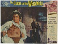 5w603 CURSE OF THE WEREWOLF LC #6 '61 c/u of human Oliver Reed in jail cell before he transforms!