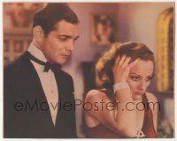 5w606 DANCE FOOLS DANCE LC trimmed to 8x10 '31 great c/u of young Clark Gable & sad Joan Crawford!
