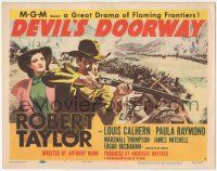 5w126 DEVIL'S DOORWAY TC '50 art of Robert Taylor with rifle & Paula Raymond, Anthony Mann!