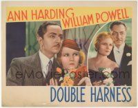 5w628 DOUBLE HARNESS LC '33 double image of William Powell with Ann Harding & Lucile Browne!