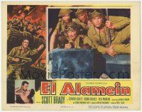 5w639 EL ALAMEIN LC '53 Scott Brady, Edward Ashley & troops pummel Rommel in WWII!