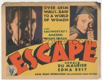 5w143 ESCAPE TC '30 WWI British hero Gerald du Maurier escapes from prison & goes on the run!