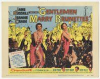 5w189 GENTLEMEN MARRY BRUNETTES TC '55 Jane Russell, Jeanne Crain, Young, Brady & Rudy Vallee!