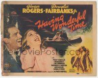 5w221 HAVING WONDERFUL TIME TC '38 New York City typist Ginger Rogers & Douglas Fairbanks Jr