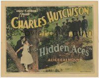 5w235 HIDDEN ACES TC '27 Charles Hutchison & Alice Calhoun hiding from police behind a tree!