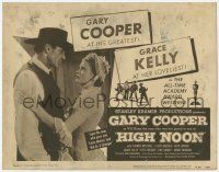 5w238 HIGH NOON TC R56 Gary Cooper & beautiful Grace Kelly in Fred Zinnemann western classic!