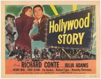 5w242 HOLLYWOOD STORY TC '51 William Castle directed, Richard Conte & Julia Adams!