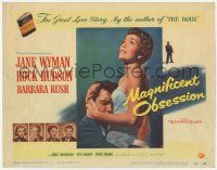 5w291 MAGNIFICENT OBSESSION TC '54 blind Jane Wyman with Rock Hudson, Douglas Sirk classic!