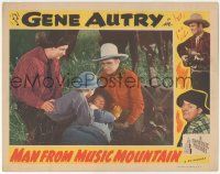 5w774 MAN FROM MUSIC MOUNTAIN LC R45 cowboys Gene Autry & Smiley Burnette help wounded man!