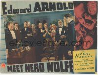 5w784 MEET NERO WOLFE LC '36 Edward Arnold & Lionel Stander confronted by murderer in his office!