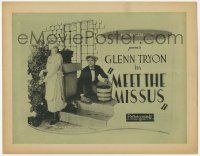 5w305 MEET THE MISSUS TC '25 Hal Roach, Glenn Tryon scrubbing stairs by maid Helen Gilmore!