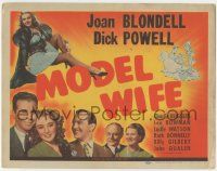 5w311 MODEL WIFE TC '41 full-length reclining Joan Blondell in sexy outfit, Dick Powell!