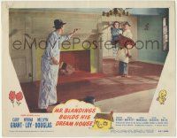 5w796 MR. BLANDINGS BUILDS HIS DREAM HOUSE LC #1 '48 Cary Grant carries Myrna Loy over threshold!