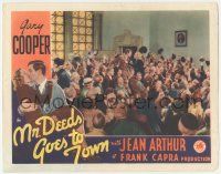 5w798 MR. DEEDS GOES TO TOWN LC '36 Gary Cooper & Jean Arthur at climax of the movie, Frank Capra!