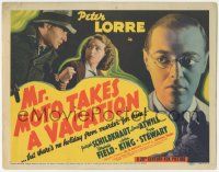 5w315 MR MOTO TAKES A VACATION TC '39 there's no holiday from murder for detective Peter Lorre!