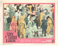 5w803 MY FAIR LADY LC #5 '64 Audrey Hepburn & Rex Harrison excited at the horse races!