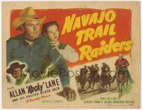 5w324 NAVAJO TRAIL RAIDERS TC '49 cowboy Allan Rocky Lane & his stallion Black Jack!