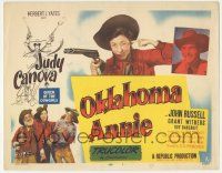 5w334 OKLAHOMA ANNIE TC '51 cool images of queen cowgirl Judy Canova + Hirschfeld art!