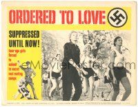 5w814 ORDERED TO LOVE LC #1 '63 WWII, teenage girls forced to submit in secret Nazi mating camps!