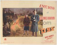 5w810 O.S.S. LC '46 Geraldine Fitzgerald standing by Alan Ladd with flashlight outdoors!